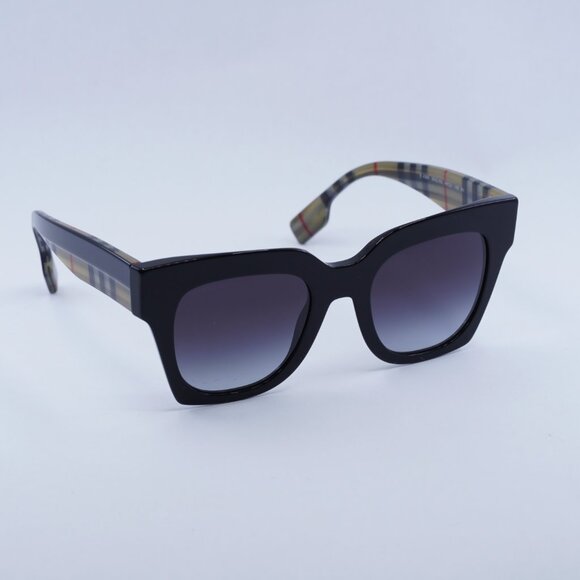 Burberry BE4364 39428G Women Sunglasses Black Square Frame, Grey Lenses main image 6